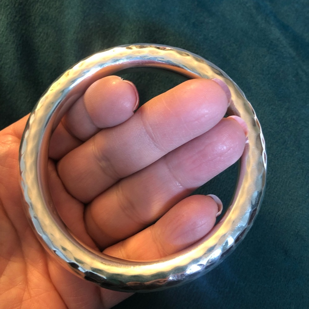 Silpada large sterling silver circular bangle
